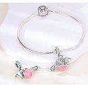 Charm Sterling silver 925 For baking lovers, 3in1 food bracelet pendant