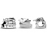 Charm Sterling silver 925 Graduation - Graduation cap, book, scroll 2024, bracelet bead