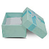Gift box with jewelry sponge and ribbon 4 x 4 x 2.5 light blue 1 piece