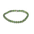 Diopsid facet bracelet elastic natural stone, ball 4 mm / 16 - 17 cm, double cleansing stone