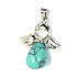 Tyrkenite Angel pendant natural stone 4,2 x 3 cm, stone of young people, looking for a life goal