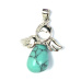 Tyrkenite Angel pendant natural stone 4,2 x 3 cm, stone of young people, looking for a life goal