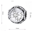Charm Sterling silver 925 Zodiac sign, cubic zirconia Taurus, bead for bracelet