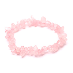 Rosie's bracelet elastic chopped natural stone 16 cm, for children, stone of love