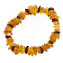 Baltic Amber Bracelet Chipped Honey + Dark 16 - 17 cm, wisdom - health - kindness