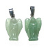 Aventurine green Angel guardian pendant natural stone hand cut 2,5 cm 1 piece, lucky stone