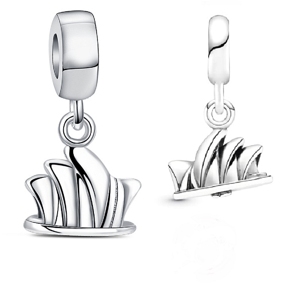Sterling silver 925 Sydney - Opera House, travel bracelet pendant