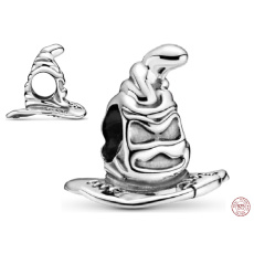 Sterling silver 925 Harry Potter - Sorting wise hat, bead for bracelet