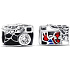 Charm Sterling silver 925 Marvel Spiderman camera, bead on bracelet