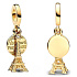 Charm Sterling silver 925 Paris Eiffel Tower 2in1, travel bracelet pendant