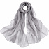 Luxury silk scarf made of 100% mulberry silk XXL 180 × 110 cm – Metallic gray