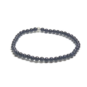 Goldstone blue Avanturine bracelet elastic, ball 4 mm / 16 - 17 cm, ambition stone Goldstone blue Avanturine bracelet elastic, ball 4 mm / 16 - 17 cm, ambition stone