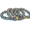Yooperlite bracelet elastic natural stone, ball 6 mm / 16 - 17 cm