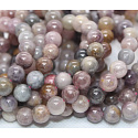 Spinel bracelet elastic natural stone, ball 8,5 - 9 mm /16 - 17 cm