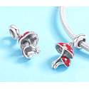 Charm Sterling silver 925 Toadstools, nature bracelet pendant