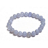 Chalcedony bracelet elastic natural stone, ball 8 mm / 16 - 17 cm, stone of love, joy