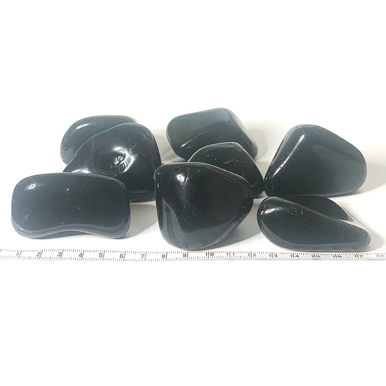 Obsidian Tumbled natural stone 40 - 100 g, 1 piece, rescue stone