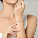 Sterling silver 925 Infinity bead bracelet symbol