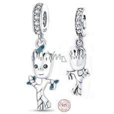 Charm Sterling silver 925 Marvel Guardians of the Galaxy, I am Groott, bracelet pendant