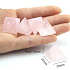 Rose Quartz Pyramid natural stone 2 x 2 x 1.6 cm cleanses - energy - harmony - emotions 1 piece, stone of love