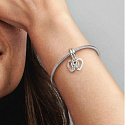 Charm Sterling silver 925 Friendship divisible pendant Puzzle 2in1, love