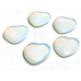 Opalite Hmatka, healing gemstone in the shape of a heart synthetic stone 3 cm 1 piece, stone of wishes and hope