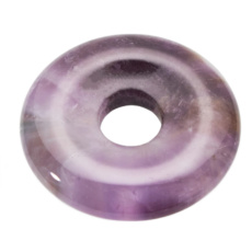Amethyst Donut natural stone 30 mm, stone of kings and bishops