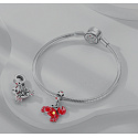 Sterling Silver 925 Luminous - Sign of the Zodiac Cancer, pendant for bracelet