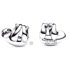 Charm Sterling silver 925 Sloth, bead on bracelet animal