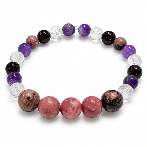 Bracelet with a story – Forever in my heart, natural minerals, 8 mm bead / wrist 16–18 cm Bracelet with a story – Forever in my heart, natural minerals, 8 mm bead / wrist 16–18 cm