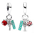 Charm Sterling silver 925 New York City Triple 3in1, travel bracelet pendant