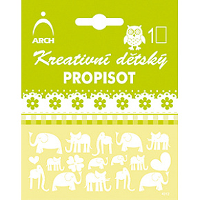 Arch Creative children's propisot small white elephant 10 x 12,5 cm