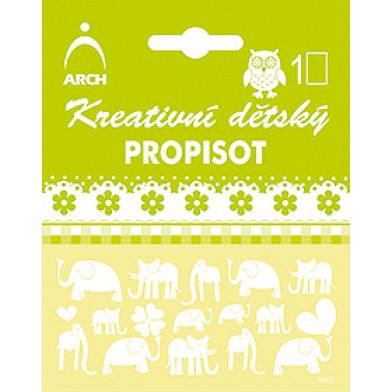 Arch Creative children's propisot small white elephant 10 x 12,5 cm