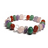 Chakra bracelet elastic natural stone, 16 - 17 cm