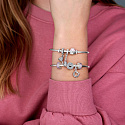 Charm Sterling Silver 925 Cocktail Glasses - Celebration Time, Anniversary Bracelet Pendant