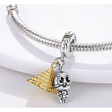 Sterling silver 925 Egypt Pyramid + Mummy, 2in1 travel bracelet pendant