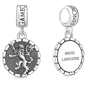 Charm Sterling silver 925 Game of Thrones Lanister coat of arms, bracelet pendant, film