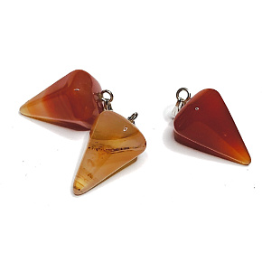 Carnelian Sideric pendulum natural stone 2,2 cm, 1 piece, Teach us here and now Carnelian Sideric pendulum natural stone 2,2 cm, 1 piece, Teach us here and now