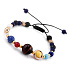 Chakra bracelet - Planets of the solar system, natural stone, hand knitted, adjustable size