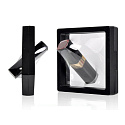 3D universal plastic frame with foil, black 16 x 16 cm