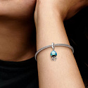 Charm Sterling silver 925 Thermo - Jellyfish changing colors, animal bracelet pendant