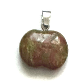 Unakit Apple of Knowledge pendant natural stone 1,5 cm, stone of personal growth and visions