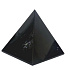 Obsidian Black Pyramid Natural Stone 2 x 2 x 1.6 cm Cleanses - Energy - Harmony - Emotions 1 piece, Stone of Rescue