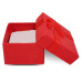Gift box with jewelry sponge and red bow 4 x 4 x 2.5 cm 1 piece