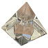 Glass pyramid in pyramid 50 mm crystal - glass paperweight