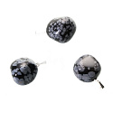 Obsidian flake Troml pendant natural stone, 2,2-3 cm, 1 piece, stone of salvation