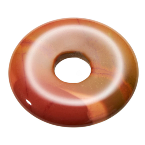 Mokait Donut natural stone 30 mm, motivational stone, motivational stone