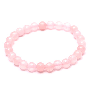Rosie's bracelet elastic natural stone, ball 6 mm / 16 cm, for children, stone of love Rosie's bracelet elastic natural stone, ball 6 mm / 16 cm, for children, stone of love