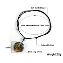 Orgonite amulet, Eye of Horn, energy generator, natural stone (7 chakras) + epoxy resin + rope 22 g
