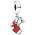 Charm Sterling silver 925 Christmas stocking, Christmas bracelet pendant